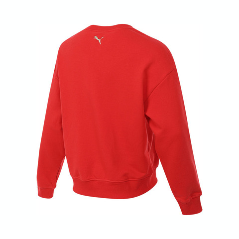 puma彪马2024女子女子-GAME ON Crew TR W-红针织无帽卫衣63142411