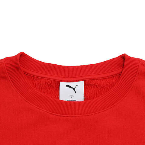 puma彪马2024女子女子-GAME ON Crew TR W-红针织无帽卫衣63142411