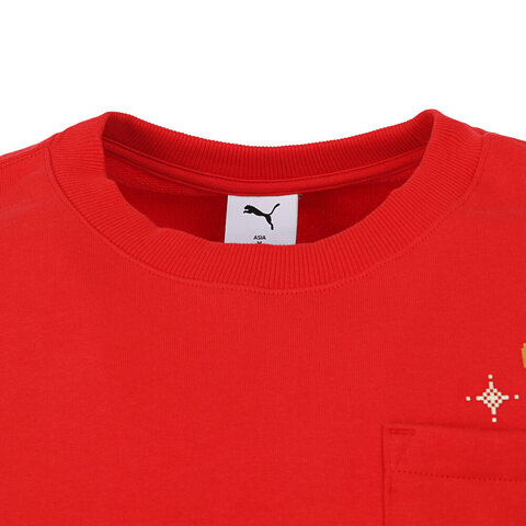 puma彪马2024男子男子-GAME ON Crew TR-红针织无帽卫衣63141711