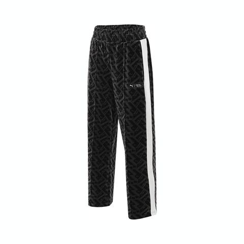puma彪马2024女子女子-PUMA X SQUID GAME T7 Iconic Straight Track Pants W-黑针织长裤62743301