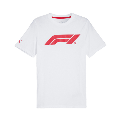 puma彪马2024男子男子-F1 ESS Logo Tee- White针织无领短T62585102