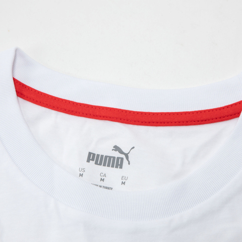puma彪马2024男子男子-F1 ESS Logo Tee- White针织无领短T62585102