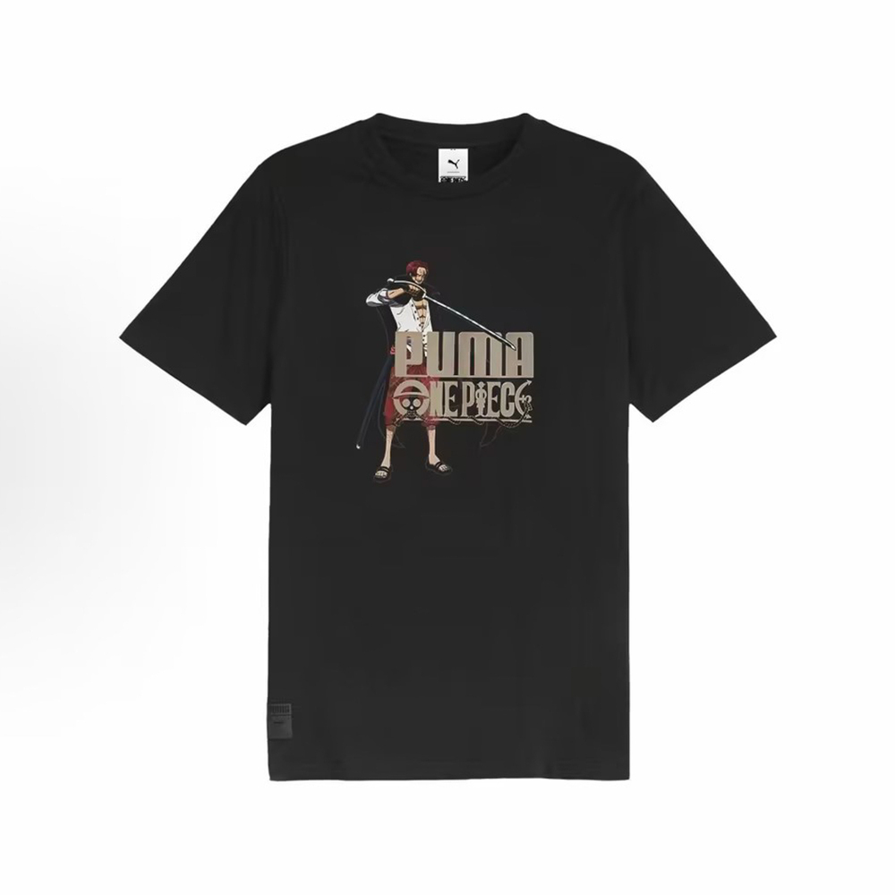 puma彪马2024中性中性-PUMA X ONE PIECE Graphic Tee- Black针织无领短T62466501