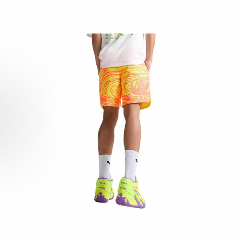 puma彪马2024男子男子-MELO SPARK AOP SHORT-Yellow Burst-AOP针织短裤62774301