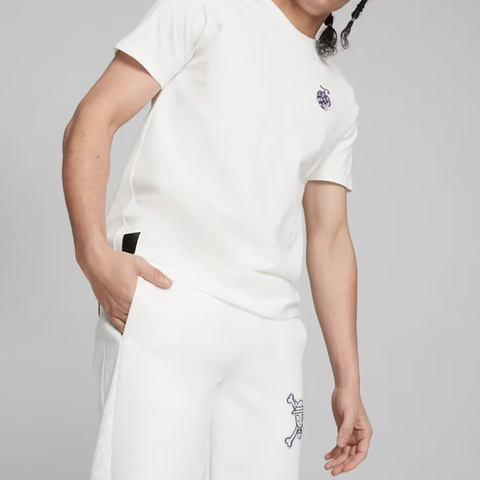 puma彪马2024中性中性-PUMA X ONE PIECE Graphic Tee- White针织无领短T62466502