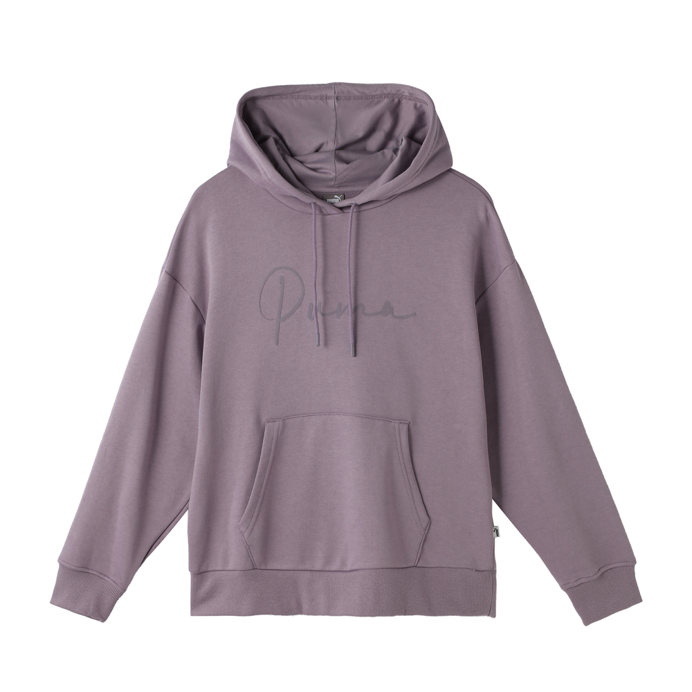 puma彪马2024女子女子-Puma Tonal Script Hoodie TR-Pale Plum针织连帽卫衣68606230