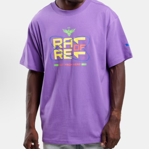 puma彪马2024男子男子-MELO SPARK TEE-紫色针织无领短T62774202