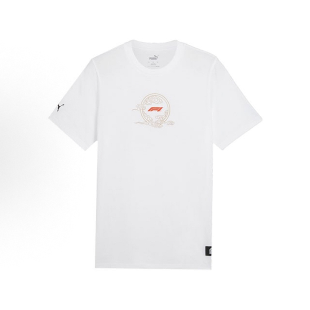 puma彪马2024男子男子-F1 China Tee-彪马白针织无领短T62783202