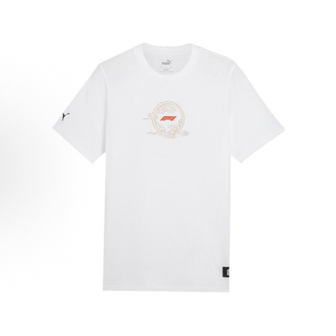 puma彪马2024男子男子-F1 China Tee-彪马白针织无领短T62783202