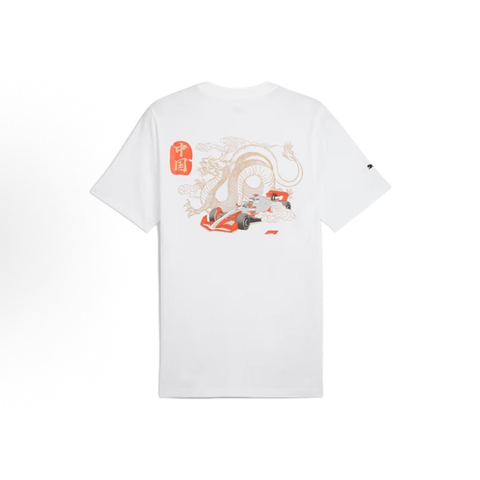 puma彪马2024男子男子-F1 China Tee-彪马白针织无领短T62783202