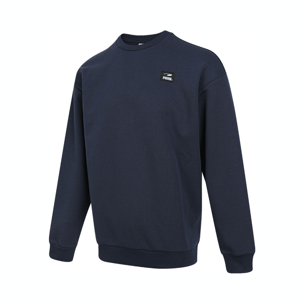 puma彪马2024男子男子-PUMAS Crew-海军蓝针织无帽卫衣62814414