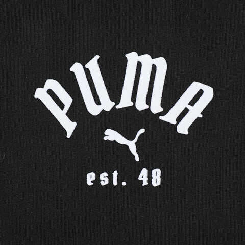 puma彪马2024男子男子-CLASSICS PLAY.PARIS. Tee-黑色针织无领短T63032401
