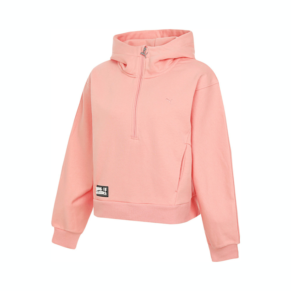 puma彪马2025女子女子-HAUS OF CLASSICS Hoodie W-水果粉针织连帽卫衣63155318