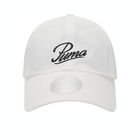 puma彪马2025中性中性-ESS SCRIPT LOGO Dad Cap-彪马白弯沿帽02599602