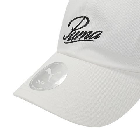 puma彪马2025中性中性-ESS SCRIPT LOGO Dad Cap-彪马白弯沿帽02599602