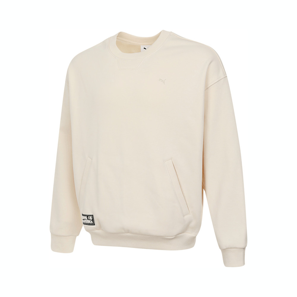 puma彪马2025中性中性-HAUS OF CLASSICS Crew-杏仁糖色针织无帽卫衣63153187
