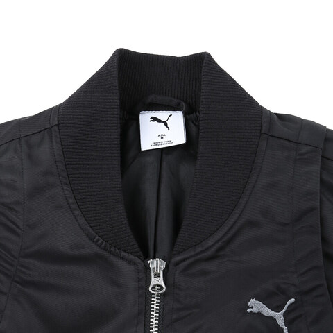 puma彪马2025女子女子-DARE TO WOVEN BOMBER-黑色梭织无帽外套63324501