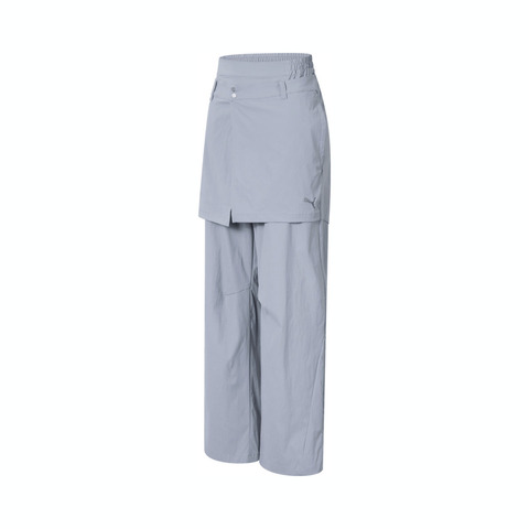 puma彪马2025女子女子-DARE TO WOVEN PANTS-浅灰色梭织长裤63324789