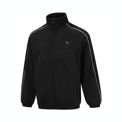 puma彪马2025中性中性-PUMA x PHANTACi T7 Knit Jacket-黑色针织无帽外套63140201