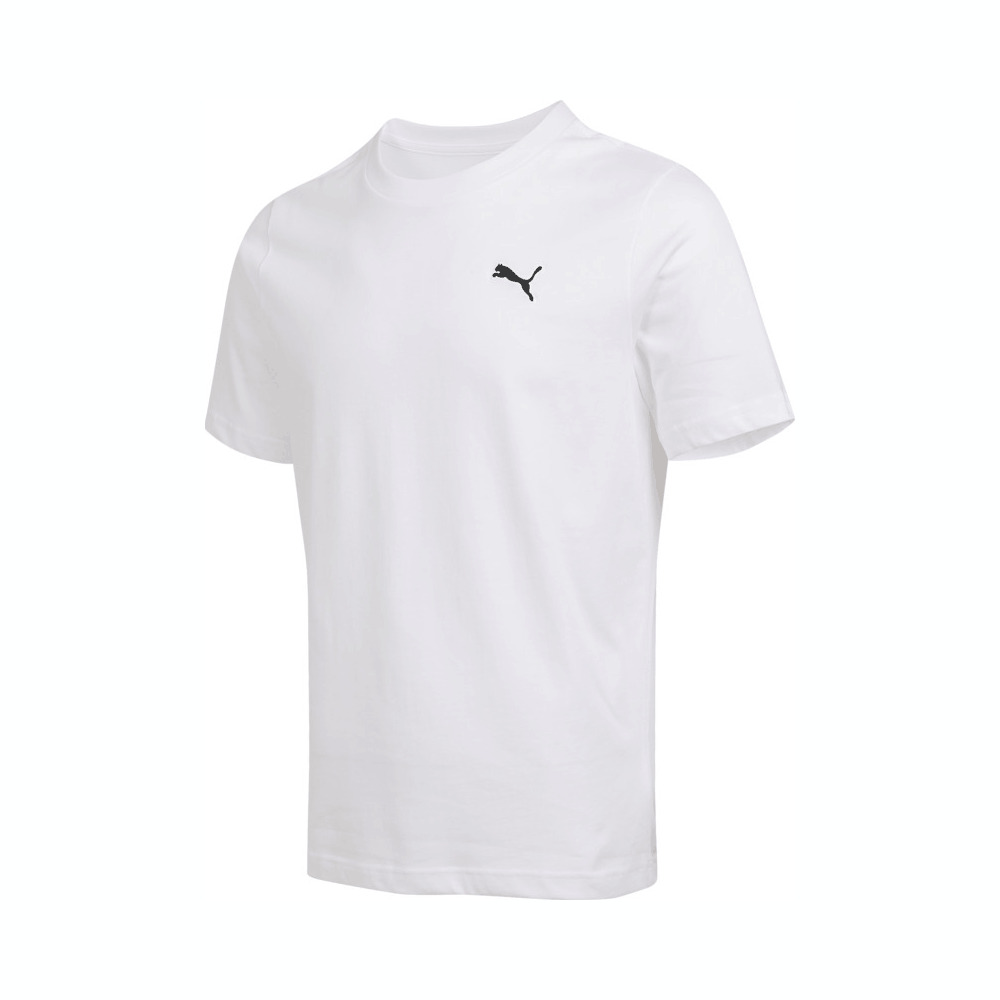 puma彪马2025男子男子-WARDROBE ESS Tee-彪马白针织无领短T63292002