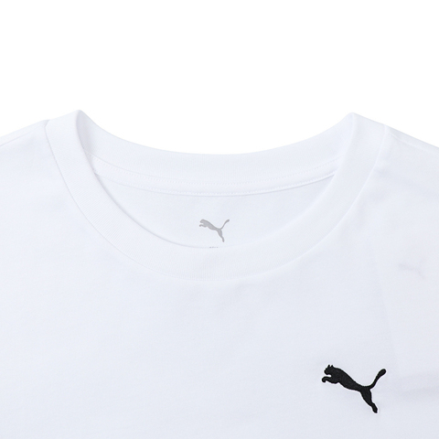 puma彪马2025男子男子-WARDROBE ESS Tee-彪马白针织无领短T63292002