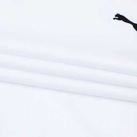 puma彪马2025男子男子-WARDROBE ESS Tee-彪马白针织无领短T63292002