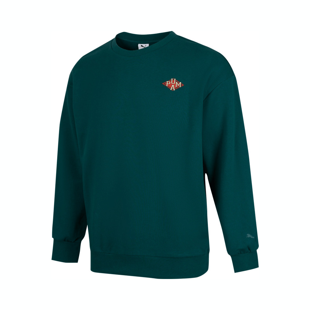 puma彪马2025男子男子-SPORTS LEGACY Crew TR-圣诞绿针织无帽卫衣63252886