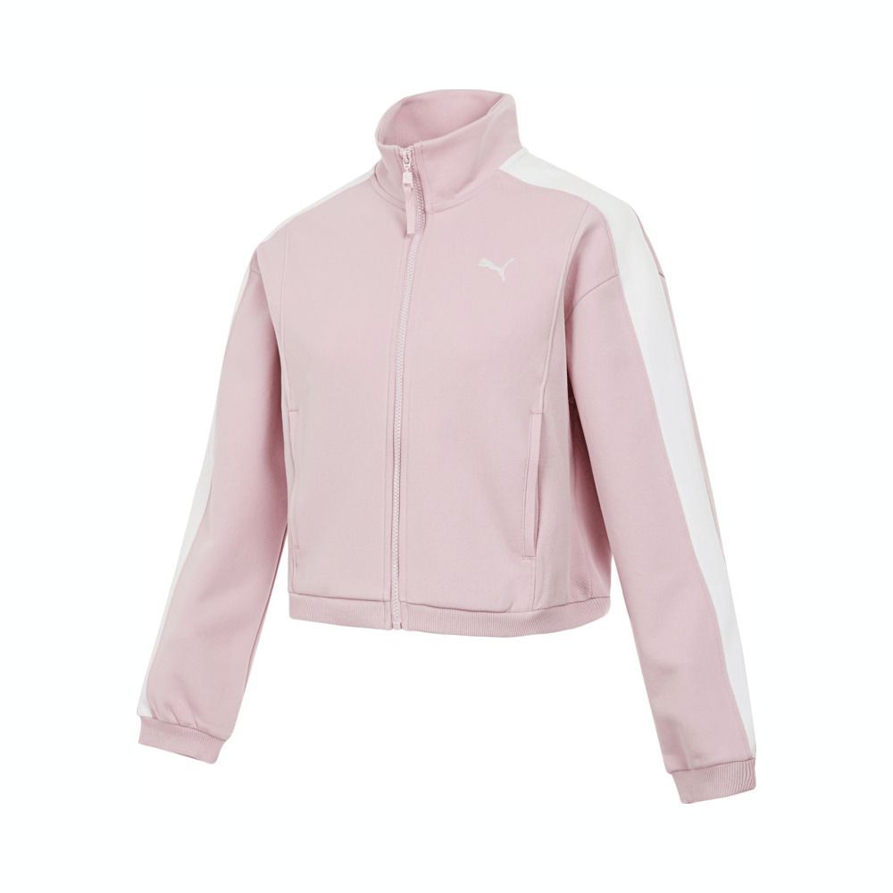 puma彪马2025女子女子-FEMME COLLECTIVE T7 Track Jacket W-玫瑰红色针织无帽外套63131190