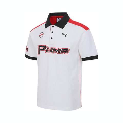 puma彪马2025中性中性-MOTO SS Polo-彪马白针织有领短T63364402