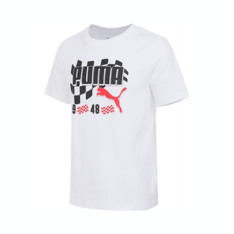 puma彪马2025男子男子-GRAPHICS Moto Flag Tee-彪马白针织无领短T69025302