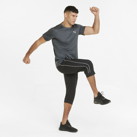 puma彪马2025男子男子-TRAIN FAV BLASTER TEE-灰蓝色梭织无领短T52014142