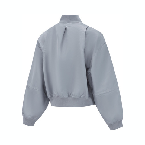 puma彪马2025女子女子-DARE TO WOVEN BOMBER-浅灰色梭织无帽外套63324589