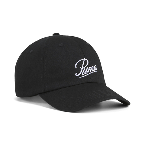 puma彪马2025中性中性-ESS SCRIPT LOGO Dad Cap-黑色弯沿帽02599601