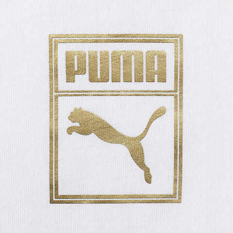 puma彪马2025中性中性-ESS METALLIC Logo Tee-彪马白针织无领短T68927002