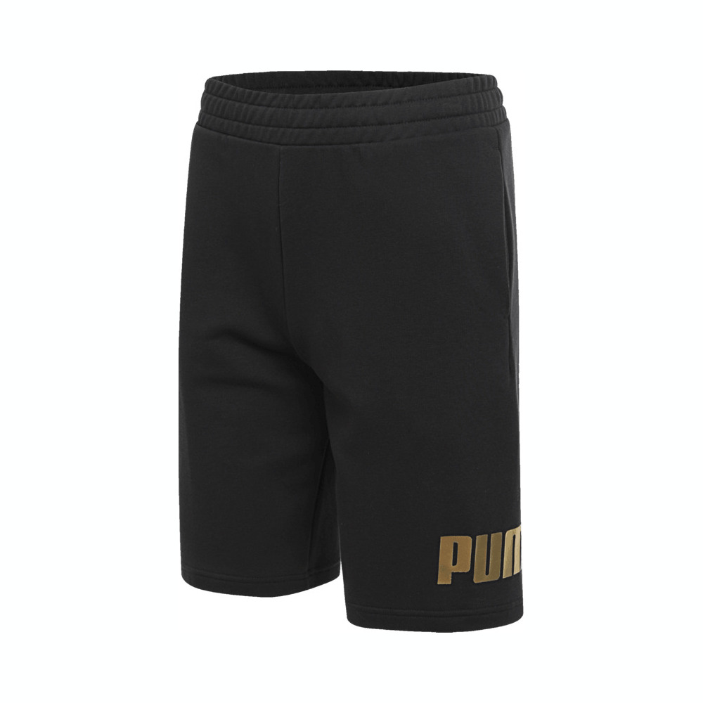 puma彪马2025中性中性-ESS Big No. 1 Logo Shorts 10'-黑色-金属色梭织短裤68752856