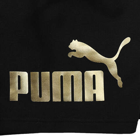 puma彪马2025中性中性-ESS Big No. 1 Logo Shorts 10'-黑色-金属色梭织短裤68752856