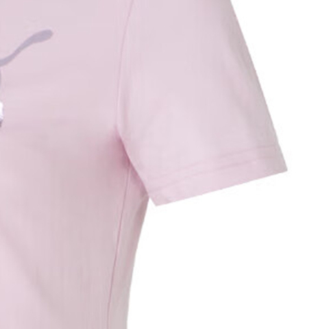 puma彪马2025女子女子-ESS No. 1 Logo Tee (s)-玫瑰红色针织无领短T68893890