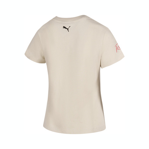 puma彪马2025女子女子-MOTO Shortsleeve Tee W-雪白色针织无领短T63308287