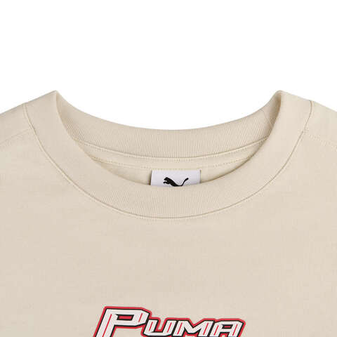 puma彪马2025女子女子-MOTO Shortsleeve Tee W-雪白色针织无领短T63308287