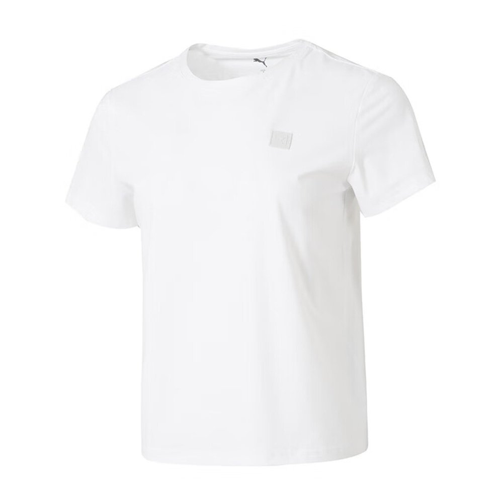 puma彪马2025女子女子-ESS ELEVATED SE SS Tee W-彪马白针织无领短T68930002