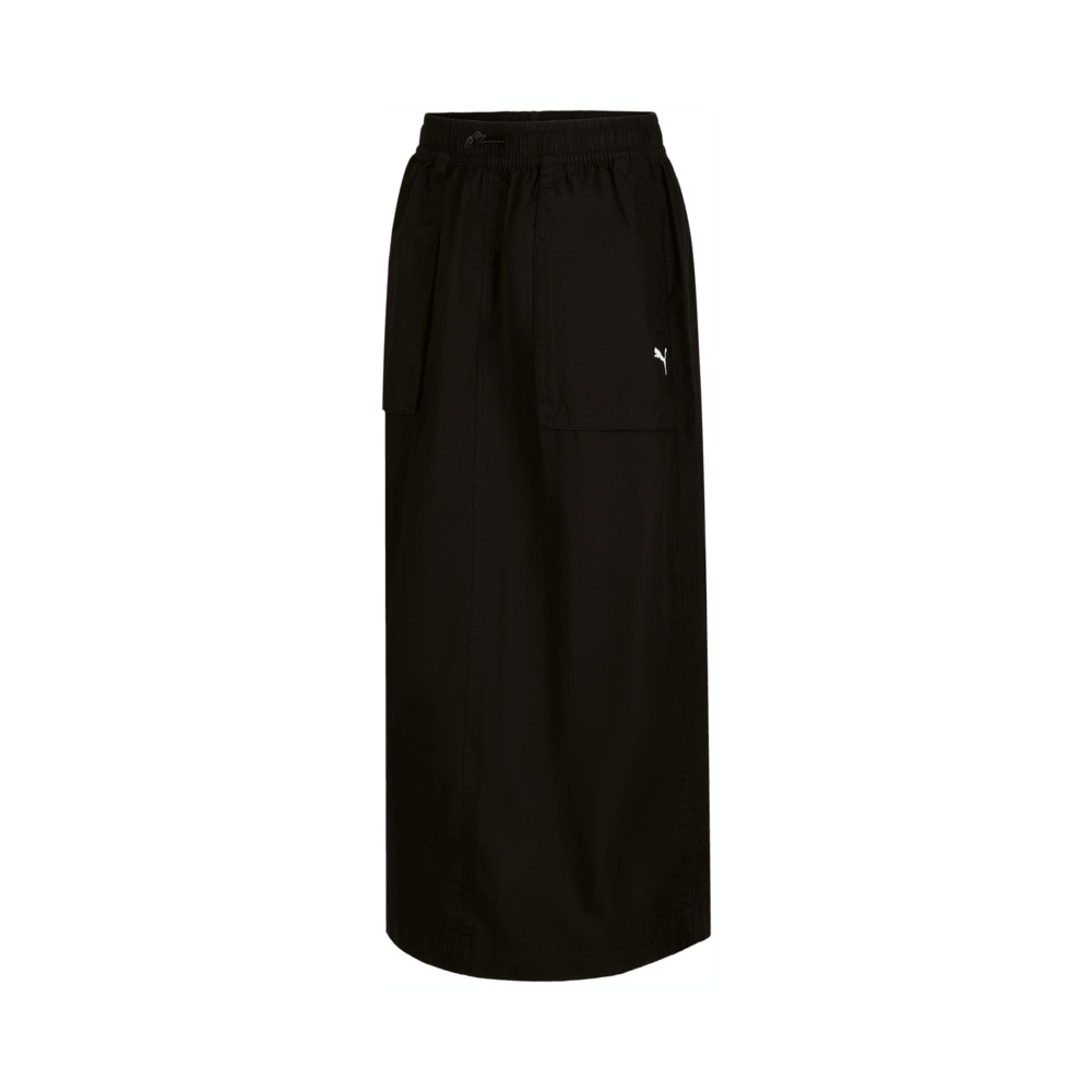 puma彪马2025女子女子-FUTURE.PUMA.ARCHIVE Zip-Off Maxi Woven Skirt-黑色梭织长裙63194701