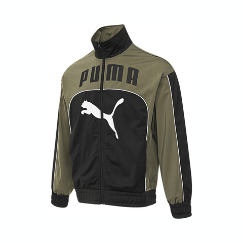 puma彪马2025中性中性-FUTURE.PUMA.ARCHIVE Relaxed Track Jacket-黑色-橄榄绿针织无帽外套63146801