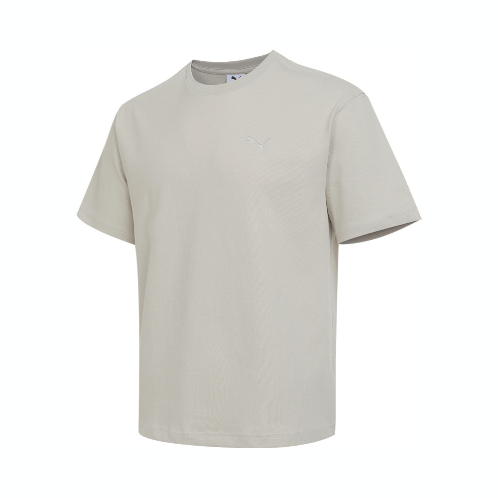 puma彪马2025中性中性-PRIME ESS SS Relaxed Tee-沙砾灰针织无领短T63297868