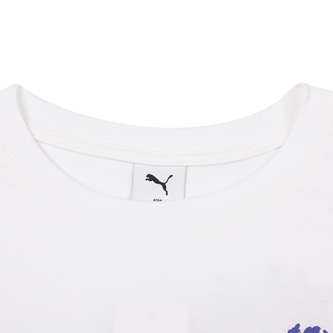 puma彪马2025男子男子-FLORAL SPORT Graphic Boxy Tee-彪马白针织无领短T63334902