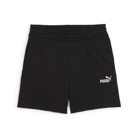 puma彪马2025女子女子-ESS Small No. 1 Logo 5'' High-Waist Shorts TR-黑色针织短裤68894301