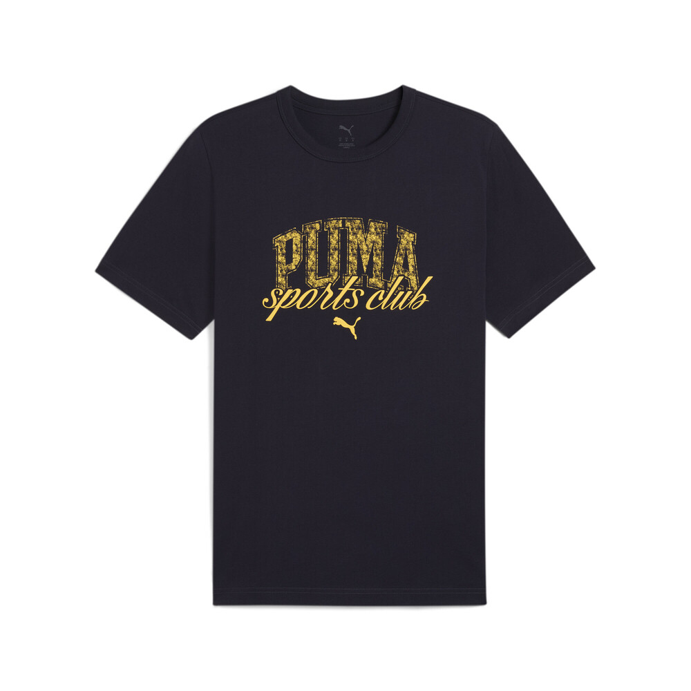 puma彪马2025男子男子-PUMA CLASS Graphic Tee-海军蓝针织无领短T68892116