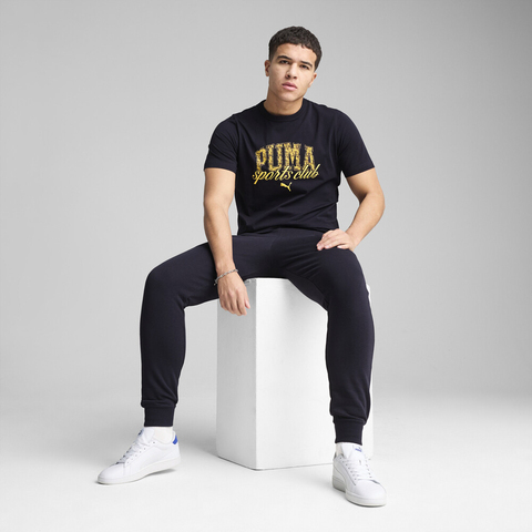 puma彪马2025男子男子-PUMA CLASS Graphic Tee-海军蓝针织无领短T68892116
