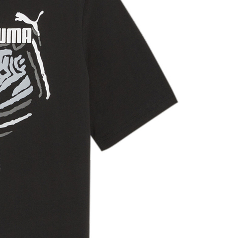 puma彪马2025男子男子-GRAPHICS Year of Sports Tee-黑色针织无领短T68215101