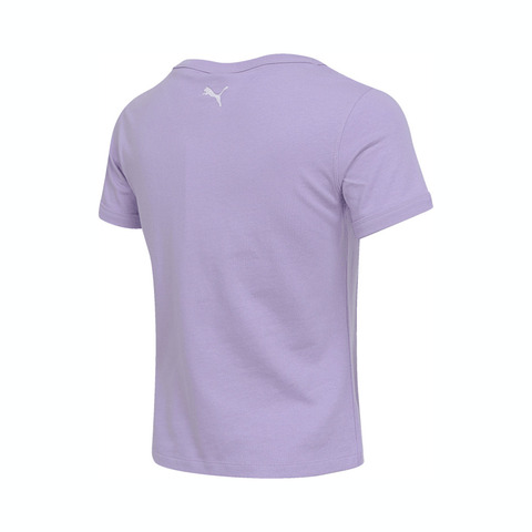 puma彪马2025女子女子-BOUNDLESS MOVES Tee SS W-薰衣草紫针织无领短T63313875