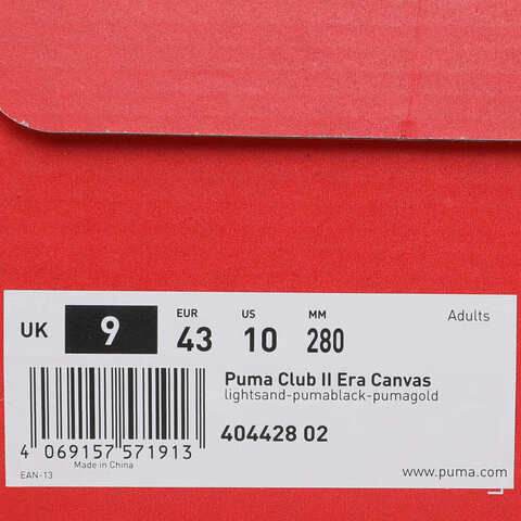puma彪马2025中性中性-Puma Club II Era Canvas-松砂色-黑色-金色CLUB40442802